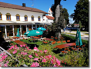 Biergarten im Gasthof Kapsner